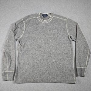 Polo Ralph Lauren Unique Vintage Style Sweatshirt!  Large  *Salt & Pepper*
